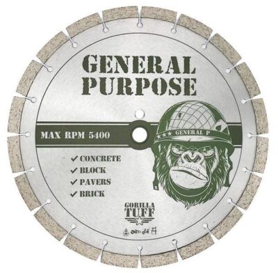 General Purpose Diamond Blade for Masonry, Concrete, Brick, Block, Pavers